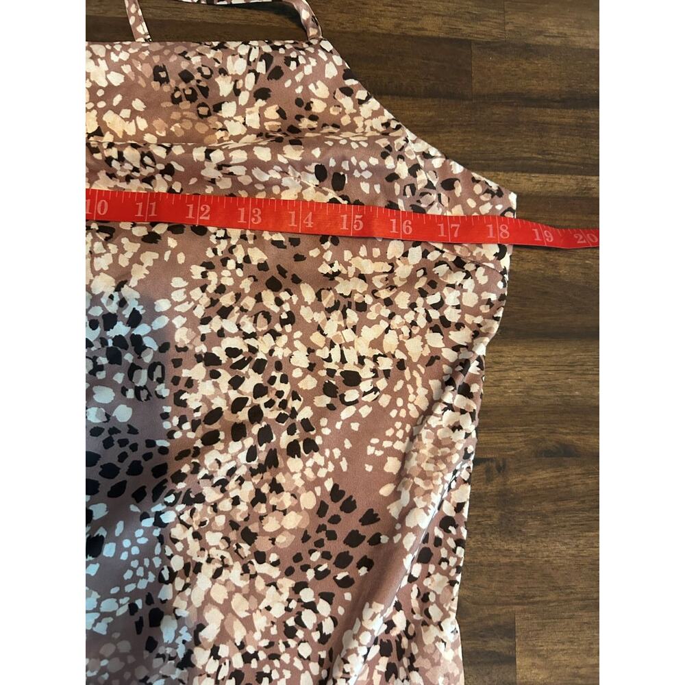 NWT Sadie & Sage Dusty Pink with Abstract Print Cocktail Slip Dress-Large - Picture 11 of 15